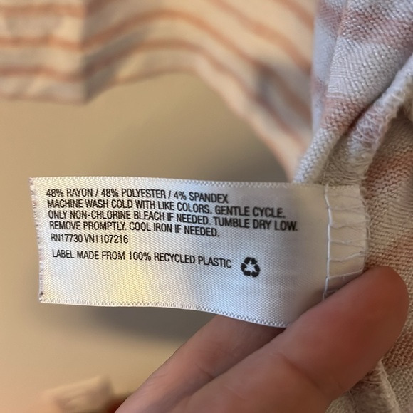 Pink Stripped Cardigan with Pockets | L - Picture 5 of 5